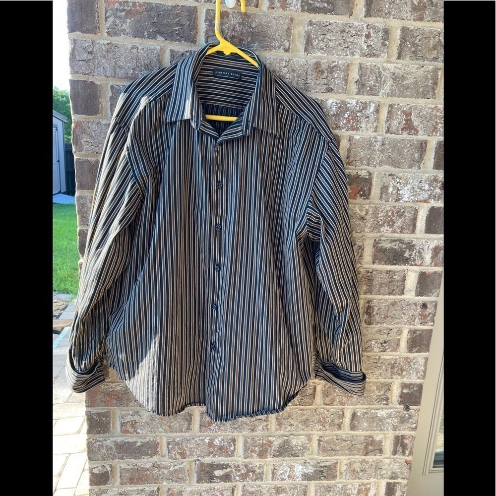 Geoffrey Beene Shirt Like New XL 17.5 French cuff